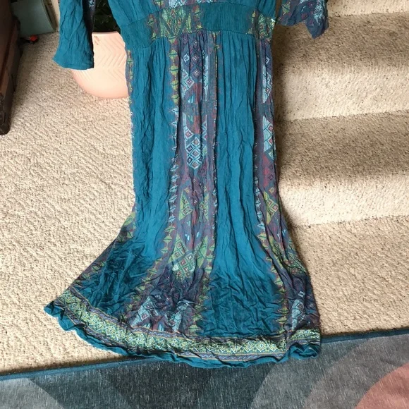 Earthbound Boho Geometric Maxi Dress - Picture 9 of 13